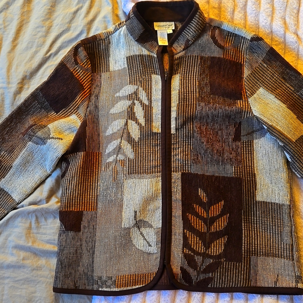 Vintage Coldwater Creek zipped sweater jacket